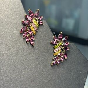 Heidi Daus Vintage Right and Left Clip Earrings